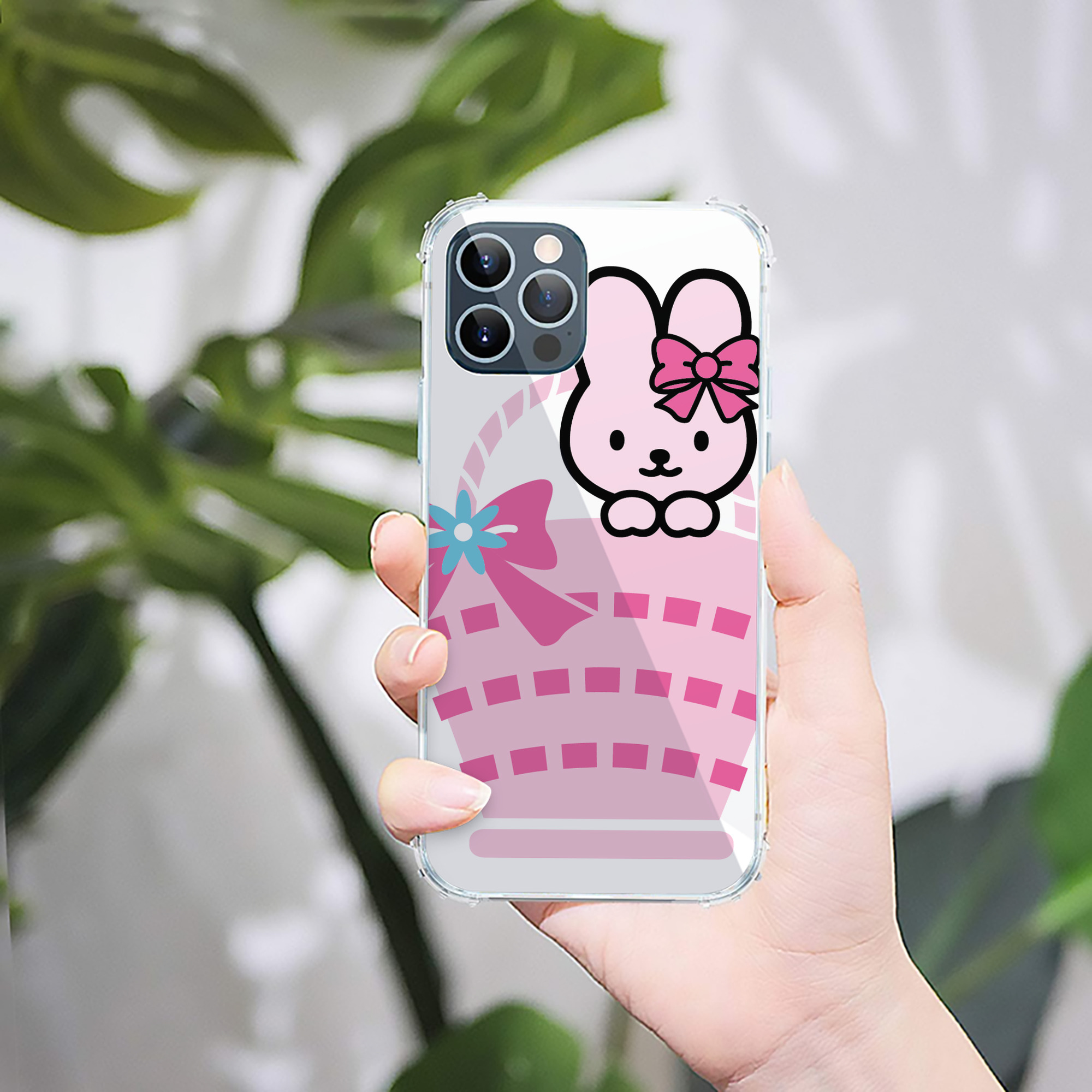 （画像用） Hello Kitty ハローキティ 【iPhone 12シリーズ対応】透明スマホケース（クリアソフトケース）